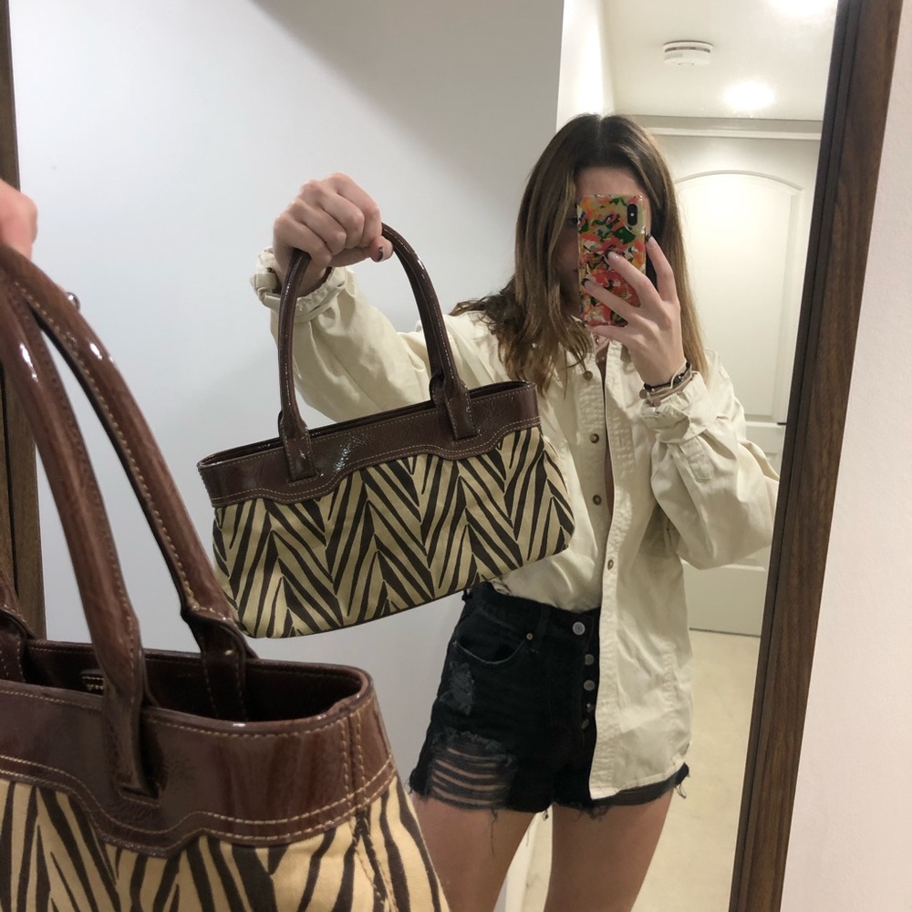 Vintage stripped purse